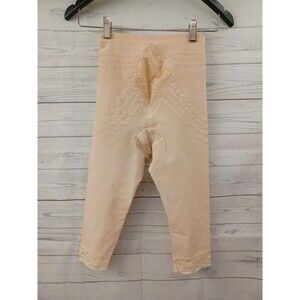 Vtg RAGO 6269 Leg Shaper Pant Girdle Firm Shaping Nude Capri Shapewear S M L 26